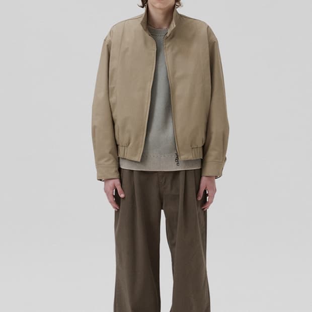 파브레가 프렌치 치노 투턱 팬츠(카키브라운)