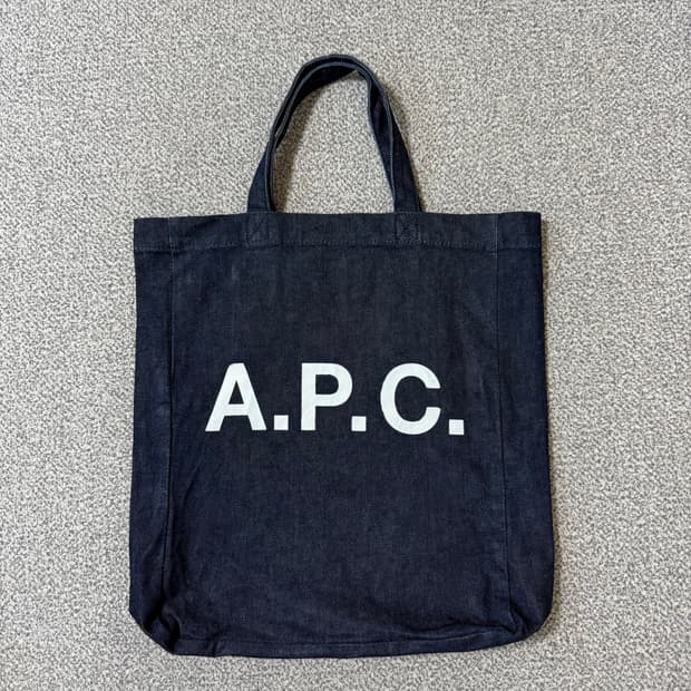 APC 아페쎄 데님 에코백