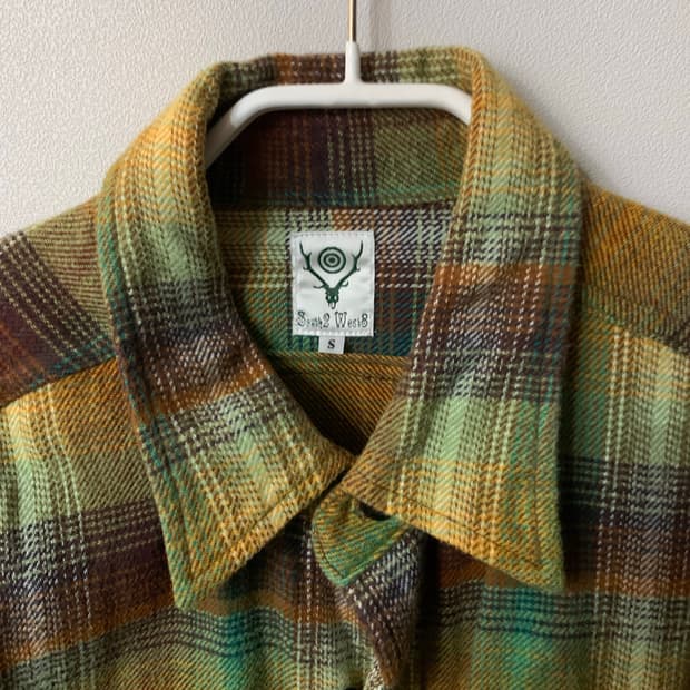 남이서팔 플란넬 체크 셔츠