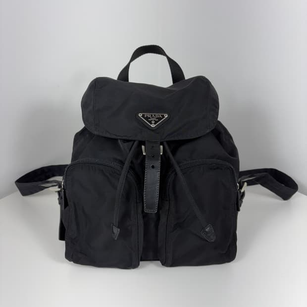 프라다 나일론 더블포켓 스몰 백팩
