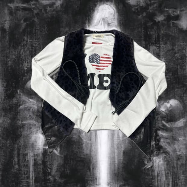 Gyaru leopard set 갸루 레오파드 셋