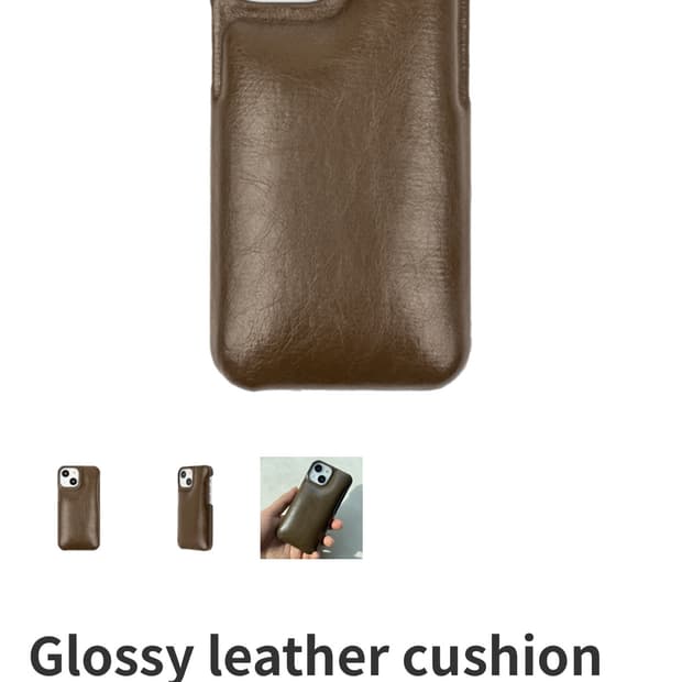 The soft ivory 브라운 가죽케이스(새상품)