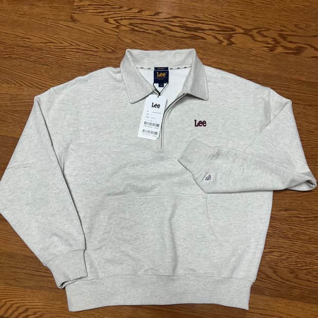 Lee 리 카라 맨투맨 하프집업 스웻 새상품
