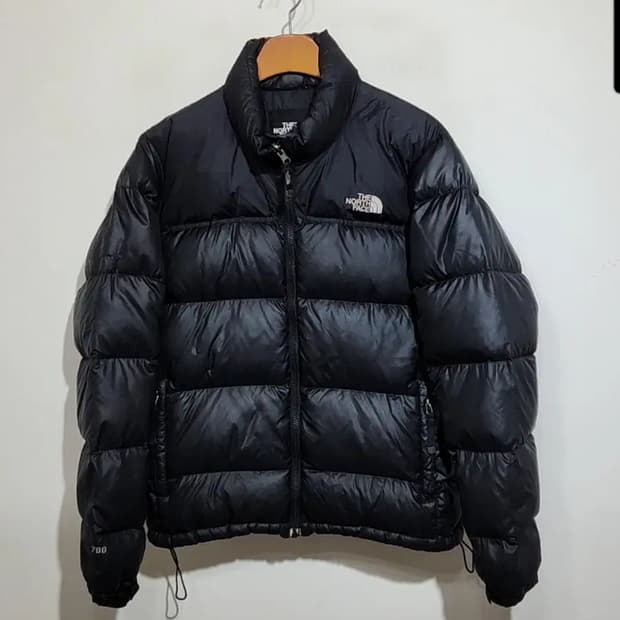 (L) 노스페이스 눕시 패딩점퍼 블랙 700 거위털 다운자켓 