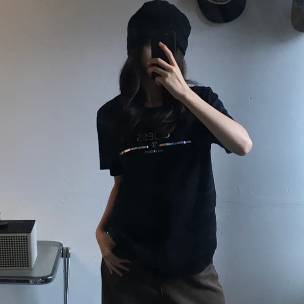 게스 스펠라인 반팔티
