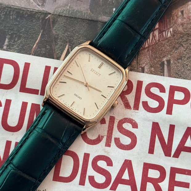 세이코 Seiko 쿼츠 스피릿 스퀘어 골드 
