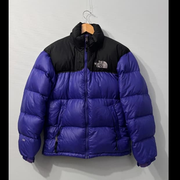노스페이스 눕시 700 퍼플 패딩 90