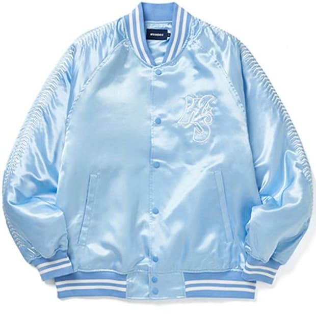 위캔더스 W SATIN JK (S.BLUE) 스카이블루 자켓 L