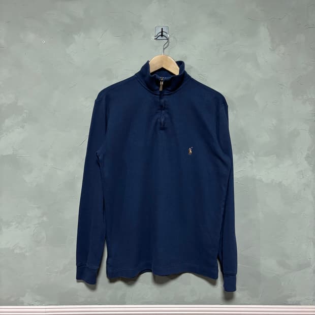 폴로 랄프로렌 신형 니트 반집업 네이비