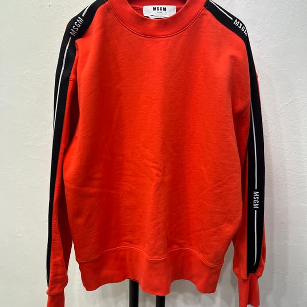정품) MSGM 사이드로고 여성 오버핏 맨투맨 XS