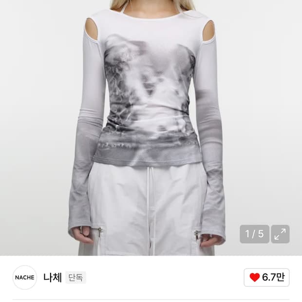 나체  컷아웃 슬리브리스