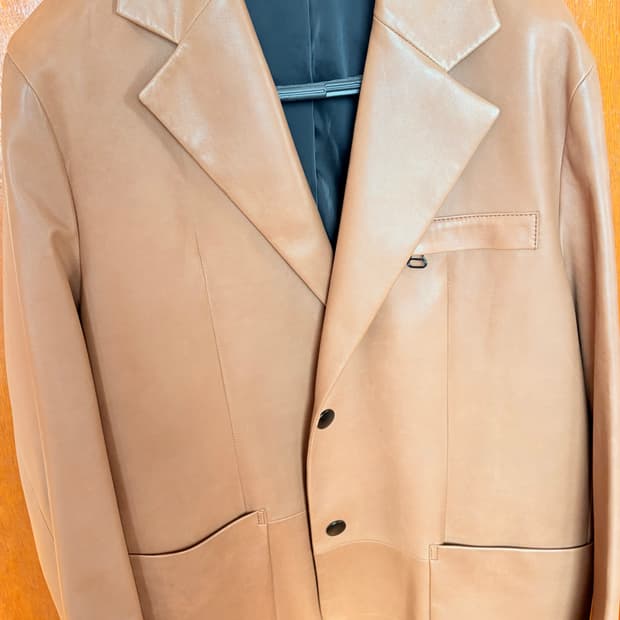 솔리드옴므 레더자켓(블레이저 스타일)