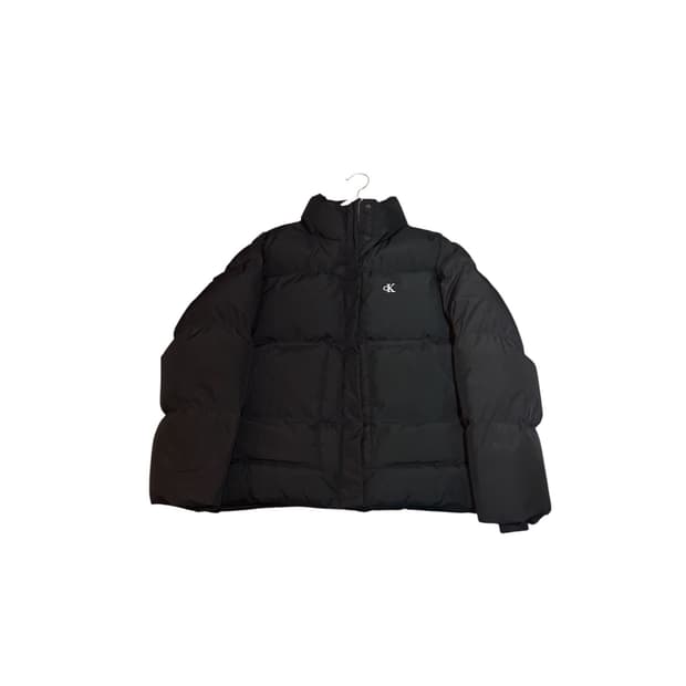 캘빈클라인 CK로고 여성 숏패딩 블랙 XS사이즈