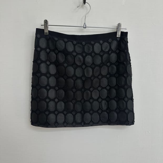 theory leather skirt