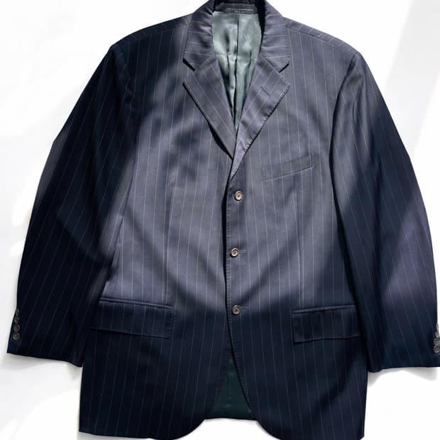 폴로 랄프로렌 3 버튼 울 블레이져 42R Italy Made