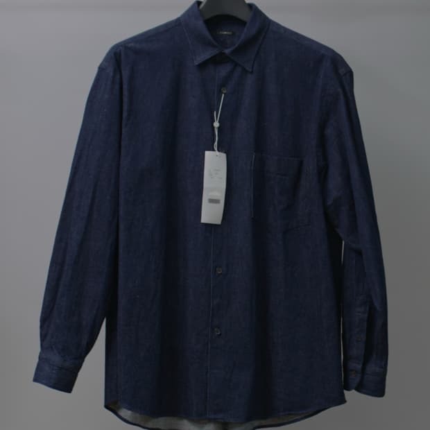 코모리 데님 셔츠 네이비 4