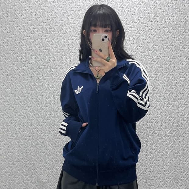 아디다스 올드스쿨 레트로 파이어버드 져지 집업 105 C11631