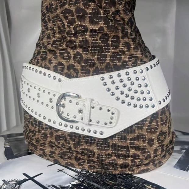 오리엔탈 펑크 레더 벨트 코르셋 새상품