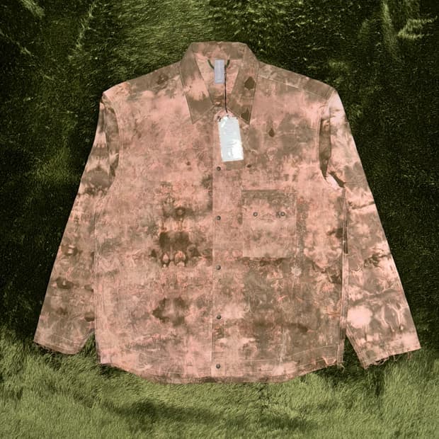 [L] Unaffected 언어펙티드 타이 다이 크롭 웨스턴 셔츠