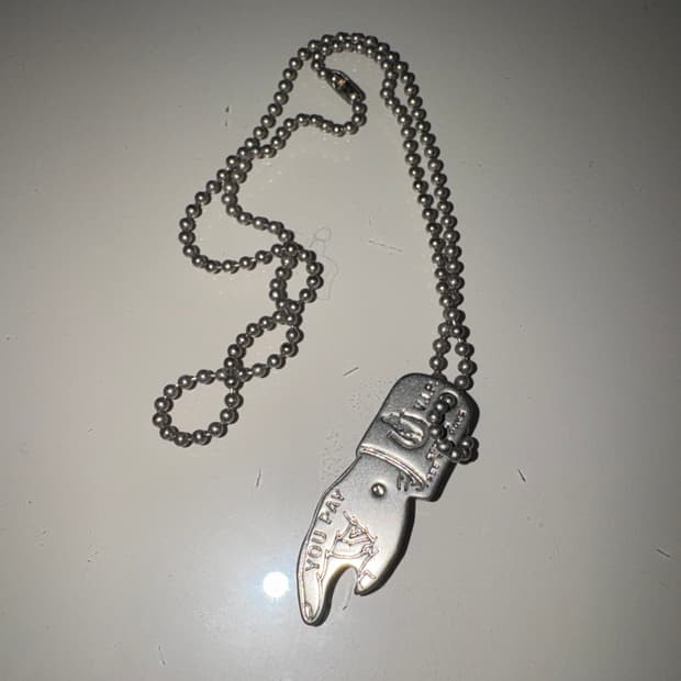 히스테릭 글래머 유 페이 네클리스 실버