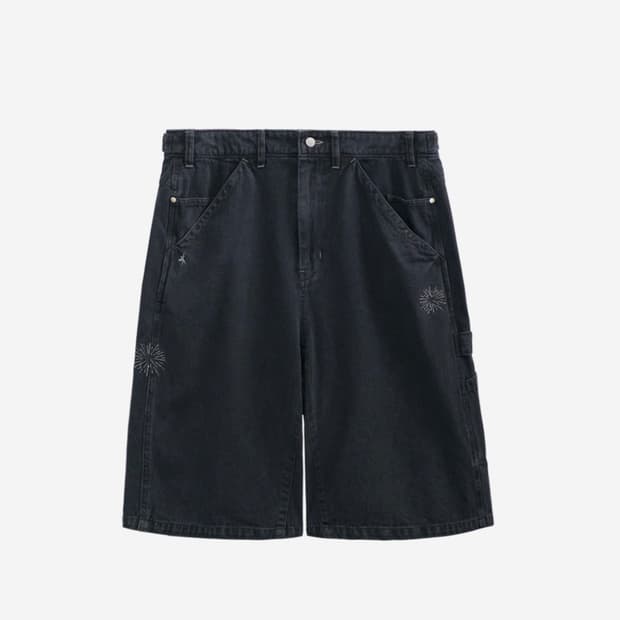 [3] 폴리테루 1/2 해머 팬츠 워시드 블랙