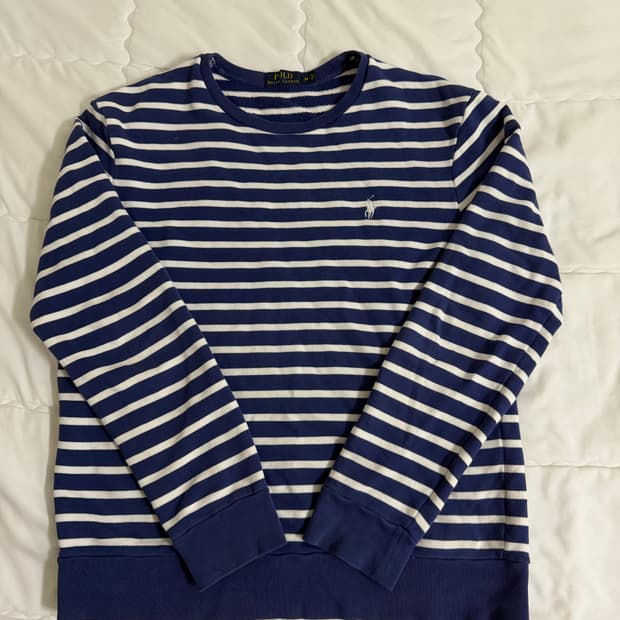 폴로 스트라이프 맨투맨