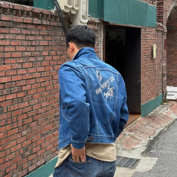 80s 랭글러 데님 자켓