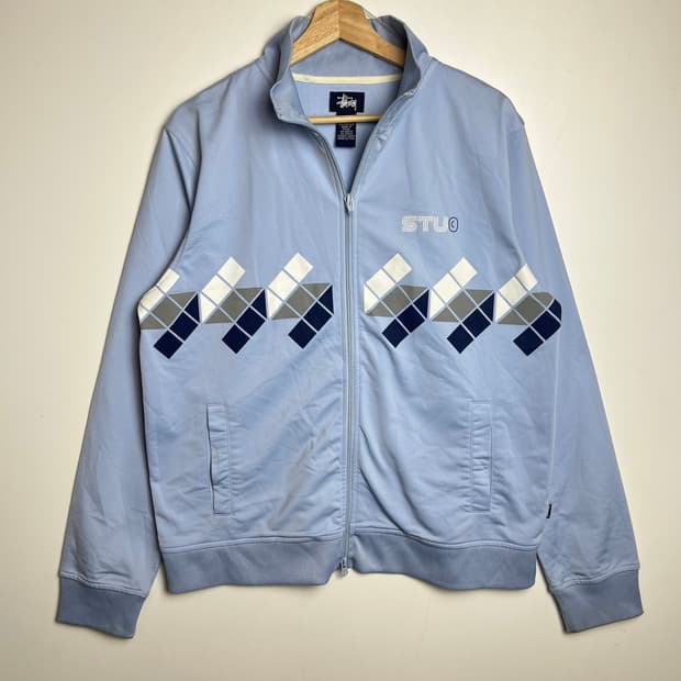 00s 스투시 S로고 2웨이 집업 져지