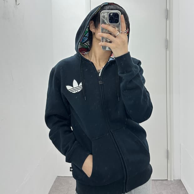 ADIDAS 그래픽 후드집업