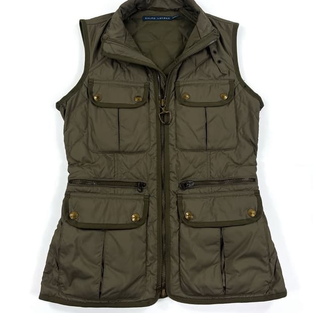  폴로 랄프로렌 여성 퀼팅 덕다운 베스트 자켓 