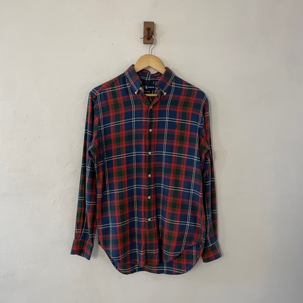 폴로 클래식핏 체크 셔츠 