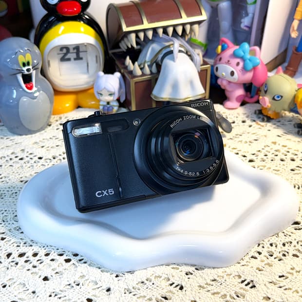 [🎞️필름 감성] 리코 RICOH CX5 블랙 레트로 디지털 카메라