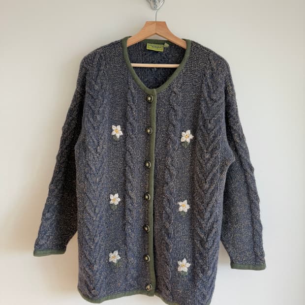 COUNTRY BLUE 헤비울 가디건