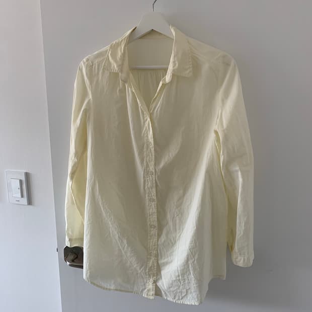 연노랑 퓨어 셔츠