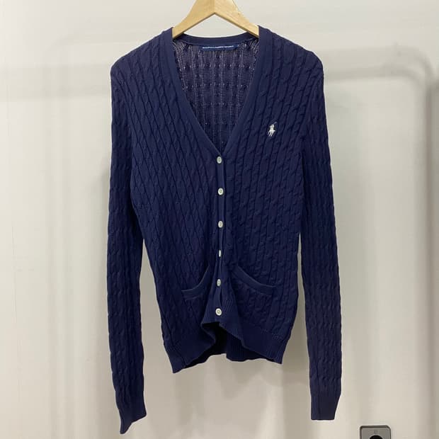 폴로 랄프로렌 코튼 케이블 가디건