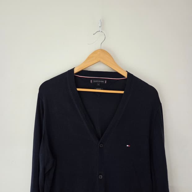 타미힐피거 진네이비 코튼실크 가디건(100사이즈)