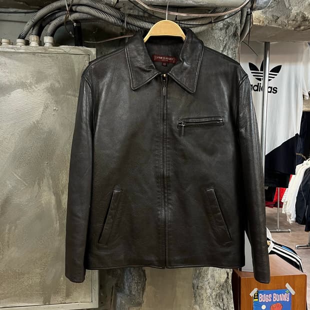 소가죽 레더 자켓 브라운 100 #csz2319