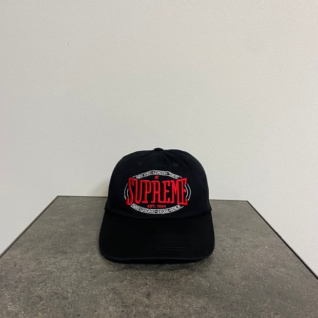 (OS) 슈프림 볼캡 모자 23FW 웜업 블랙