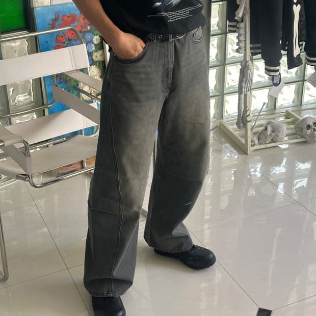 3D twist baggy pants 버기 팬츠