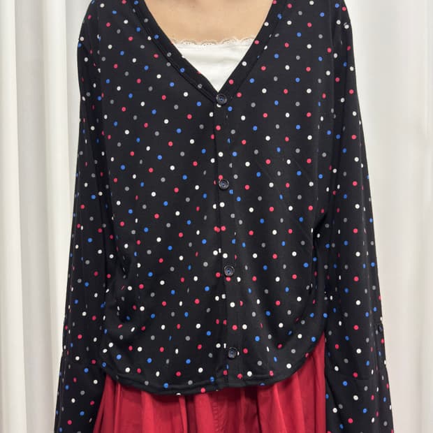 dot cardigan