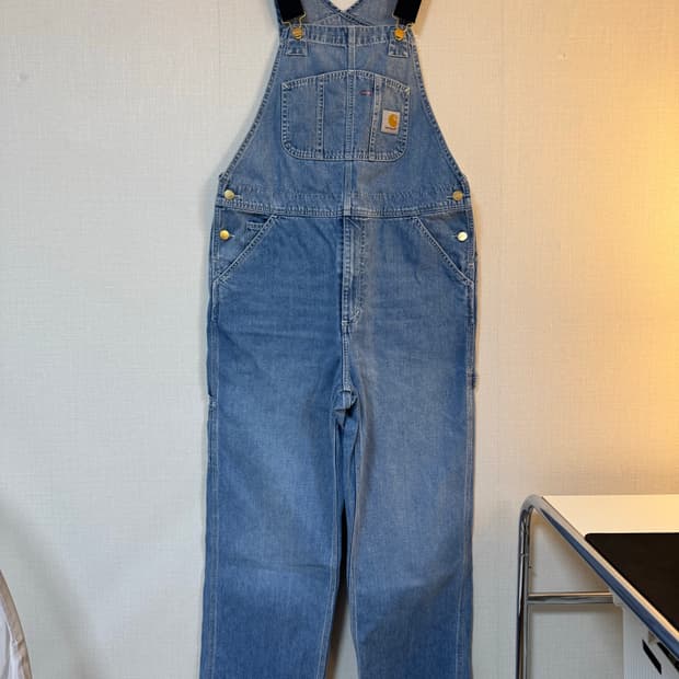 [32x32] 칼하트wip 연청 오버올 멜빵바지