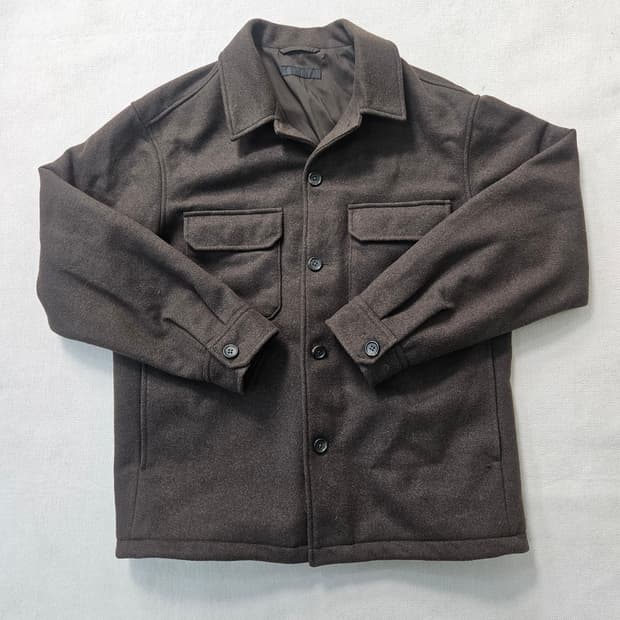 6-13 유니클로 울 혼방 오버셔츠 자켓 0309Y