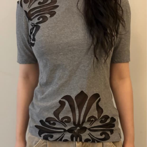 Yohji Yamamoto Ornamental Print T-Shirt