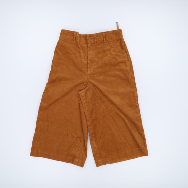 73 유니클로 여성 와이드코듀로이 팬츠 0225H1