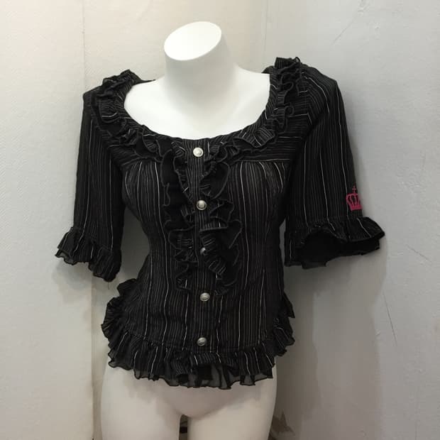 알곤퀸즈 고스 공겜여주 프릴 블라우스