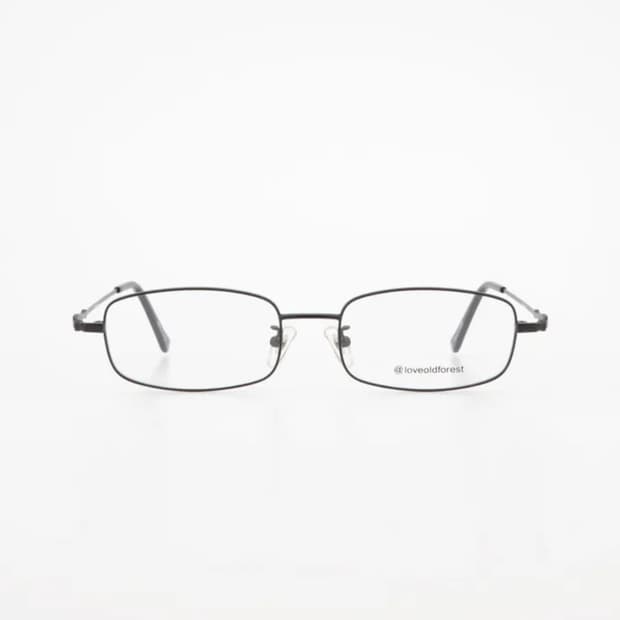 loveoldforest 스퀘어 메트 블랙 안경