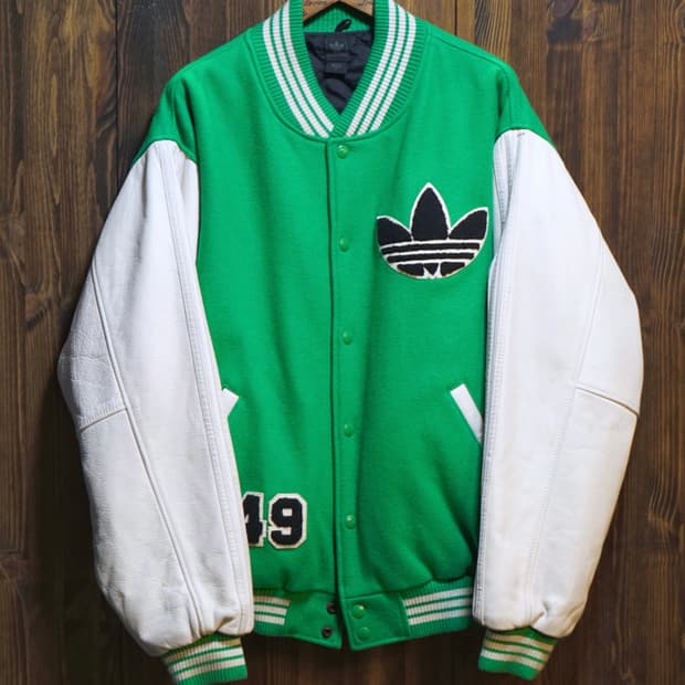 아디다스 캐나다 오리지널 레더 바시티자켓