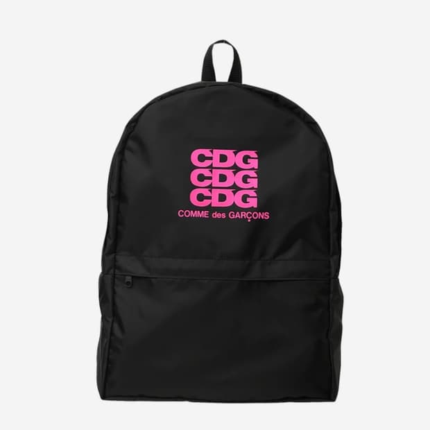 CDG 플로레센트 프린티드 백팩 (블랙핑크)