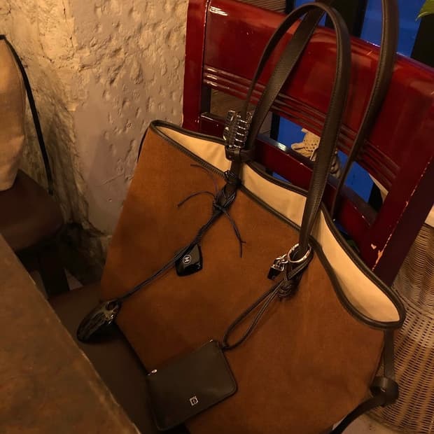 [714center]TOTTI BAG(SUEDE TAN)