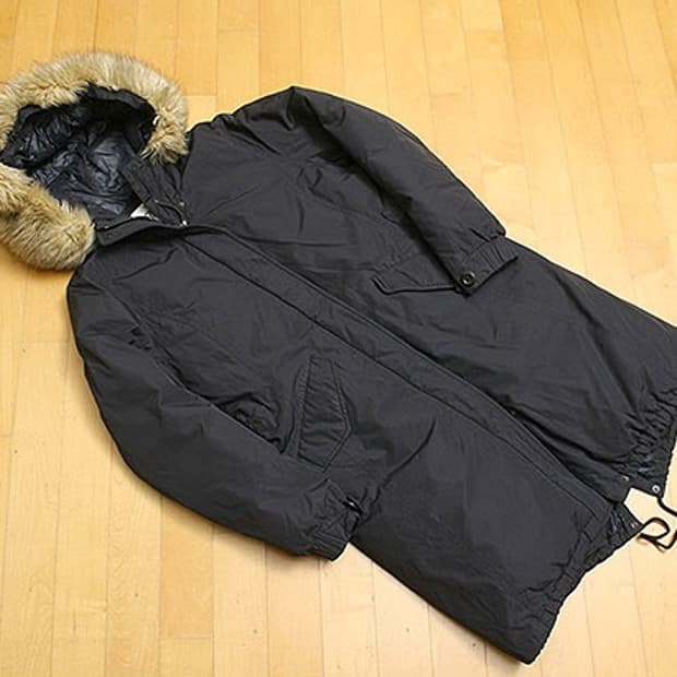 노스페이스 피쉬테일 구스다운 롱패딩 M